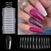 Gel tips for nail extension transparent Ballerina 240 pcs