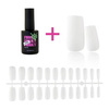 Gel tips for nail extension white square 240 pcs + ADORE Funky Tips Glue Gel 15 ml