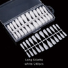 Gel tips for nail extension white stylet 240 pcs + ADORE Funky Tips Glue Gel 15 ml