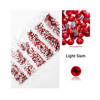 Glass rhinestones for nails red set of 5 sizes 1.2-2.0 mm.