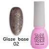 Hybrid Base Toki-Toki Glaze Base GL02 brown with foil flakes 5 ml