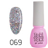 Hybrid nail Toki-Toki 69 silver fine holographic glitter 5ml