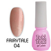 Hybrid nail Toki-Toki Fairytale FT04 orange with holographic glitter 5ml