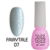 Hybrid nail Toki-Toki Fairytale FT07 blue with holographic glitter 5ml