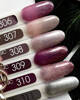 MOON FULL 310 nail polish burgundy pink with glitter 8ml