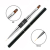 Nail art gel manicure brush Oval / Liner #8/9mm