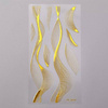 Nail stickers 3D self-adhesive gold waves abstract FL2020