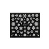 Nail stickers self-adhesive Christmas winter white snowflakes XH-05