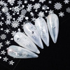 Nail stickers self-adhesive Christmas winter white snowflakes XH-05