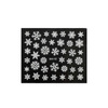 Nail stickers self-adhesive Christmas winter white snowflakes XH-12