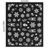 Nail stickers self-adhesive Christmas winter white snowflakes XH-29