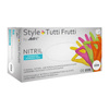 Powder-free nitrile gloves TUTTI FRUTTI L