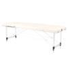 Professional folding massage table 3 segments with aluminum legs, cream KOMFORT FIZJO 3