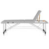 Professional folding massage table 3 segments with aluminum legs, gray KOMFORT FIZJO 3