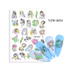 Self-adhesive nail stickers rose YZW-S034