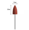 Silicone polishing cutter, brown cone, 180 grit, strong grit