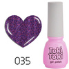 Toki-Toki 35 purple with glitter hybrid nail polish 5ml