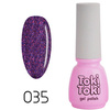 Toki-Toki 35 purple with glitter hybrid nail polish 5ml