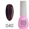 Toki-Toki 40 purple brown with glitter hybrid nail polish 5ml