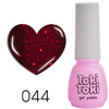 Toki-Toki 44 red with glitter hybrid nail polish 5ml