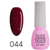 Toki-Toki 44 red with glitter hybrid nail polish 5ml