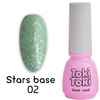 Toki-Toki Stars Base SB02 green with foil flakes 5 ml