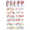 Water stickers for manicure, nail art, flowers, BN-1117  sheet of 6 pcs