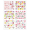 Water stickers for manicure, nail art,flowers, BN-1417, sheet of 6 pcs