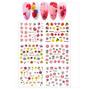 Water stickers for manicure, nail art,flowers, BN-1417, sheet of 6 pcs