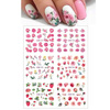 Water stickers for manicure, nail art,flowers, BN-1777, sheet of 6 pcs