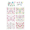 Water stickers for manicure, nail art, flowers, BN-931, sheet of 6 pcs