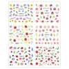 Water stickers for manicure, nail art, flowers, BN-943, sheet of 6 pcs