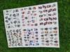 Water stickers for manicure, nail art, halloween skull, BN-1429, sheet of 6 pcs