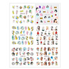 Water stickers for manicure, nail art, line art, BN-1627, sheet of 6 pcs