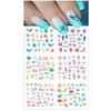 Water stickers for manicure, nail art, marine, BN-1819, sheet of 6 pcs