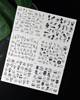 Water stickers for manicure, nail art, moon, BN-11609, sheet of 6 pcs