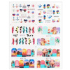 Water stickers for manicure, nail art, summer, BN-1699, sheet of 6 pcs