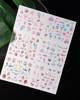 Water stickers for manicure, nail art, valentine's day, BN-1711, sheet of 6 pcs