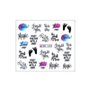 Water stickers for manicure, nail art, writings, BN-1493