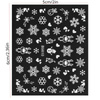 Nail stickers self-adhesive Christmas winter white snowflakes XH-29