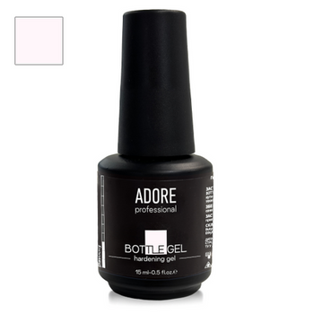 Рідкий гель Adore Bottle gel для зміцнення та моделювання нігтів біло-рожевий 15 мл