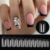 A set of transparent square gel tips 240 pcs + ADORE Funky Tips Glue Gel 15 ml