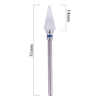 Medium blue ceramic cone cutter for removing hybrid / gel