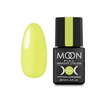 Lakier hybrydowy do paznokci MOON FULL 443 słoneczny żółty 8ml