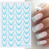 Nail Stickers HIT OF THE SEASON! Gradient French Ombre STZ-CS306 blue