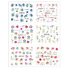 Water stickers for manicure, nail art,flowers, BN-1465, sheet of 6 pcs