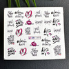 Water stickers for manicure, nail art, writings, BN-1491