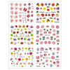 Water stickers for manicure, nail art,flowers, BN-1417, sheet of 6 pcs