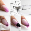 Nail Stickers HIT OF THE SEASON! Gradient French Ombre SD-1931 purple