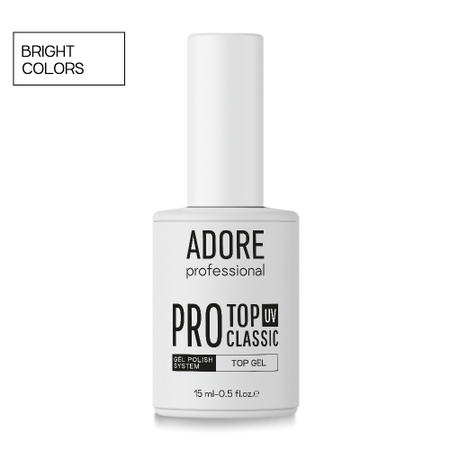 Tоп для гель-лаку Adore Pro Classic для світлих відтінків з UV 15ml